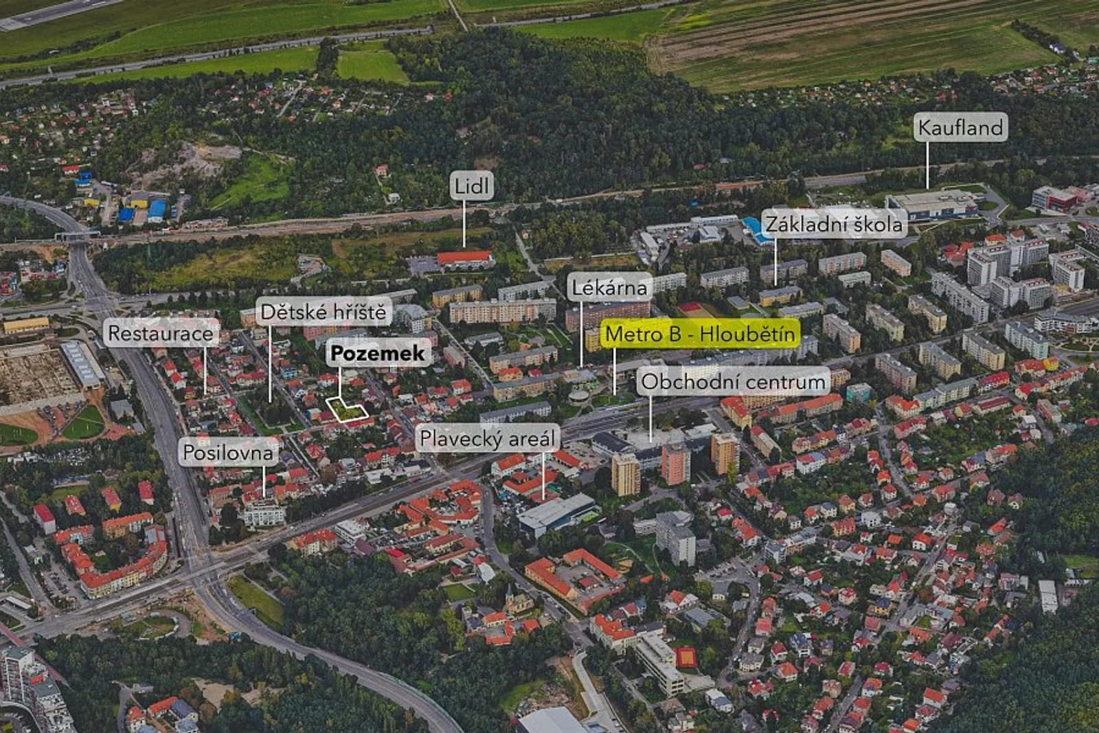 Stavební pozemek s projektem dvojdomu – fotografie 21