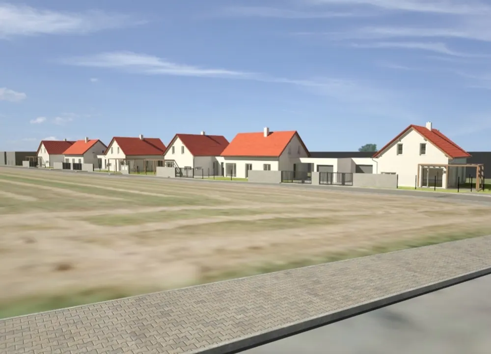 2ks stavebních parcel včetně SP na výstavbu 6ks RD, 1712 m2, Mezouň